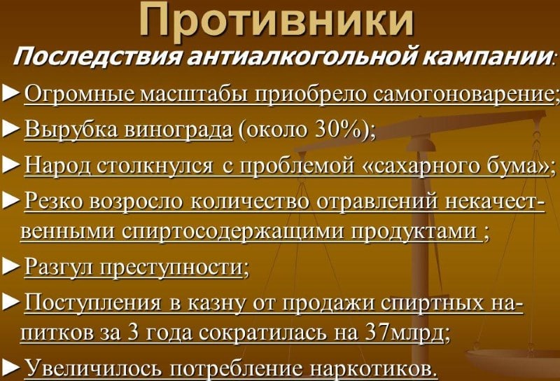 Что означает сухой закон