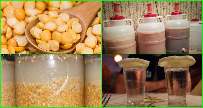 Рецепты самогона на горохе